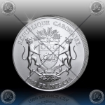 1oz GABON 1000 Francs CFA "Springbock" 2013